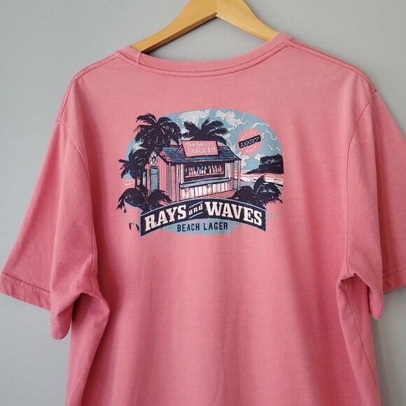 Izod Saltwater Collection Set of 2 Short Sleeve Soft Wash Tee Shirts Mens XL - Picture 5 of 12